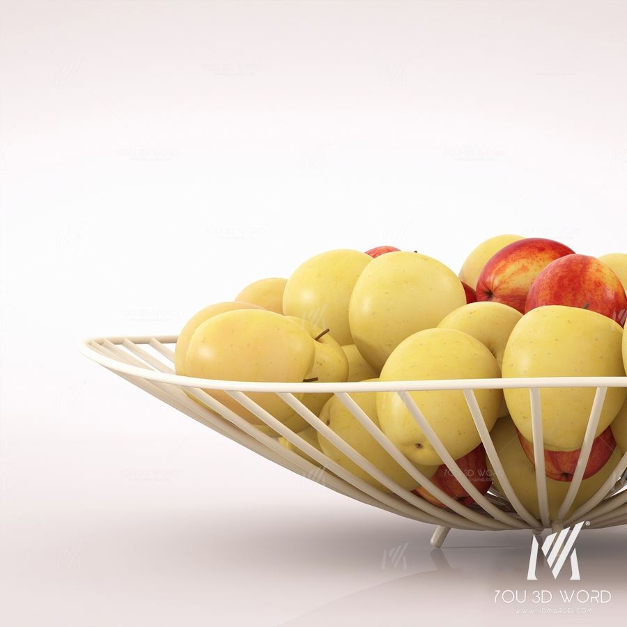 vase with apples
